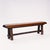 Beautiful very heavy oak rustic bench with a brutalist feel. To be used as a bench or table. Length: 167 x height 43 x...