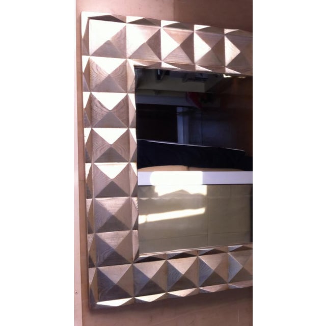 Mid 20th Century Geometric Postmodern Silvered Mirror, Mid/Late 20th Century For Sale - Image 5 of 5