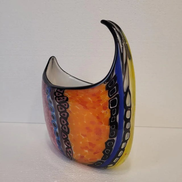 Black Crescent Centerpiece in Murano Glass, Italy, 1990s For Sale - Image 8 of 13