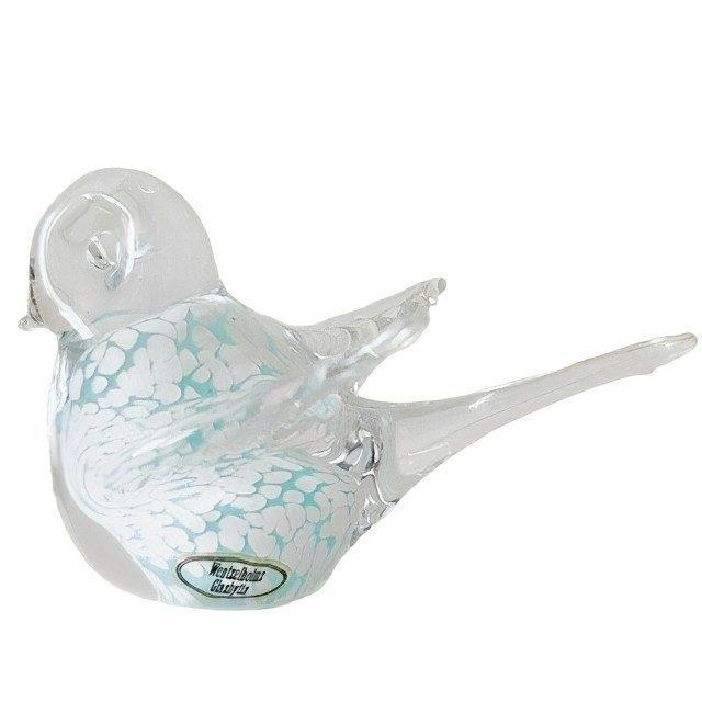 Vintage Murano Glass Bird Sculpture Glass Paperweight, 1970s For Sale - Image 4 of 8