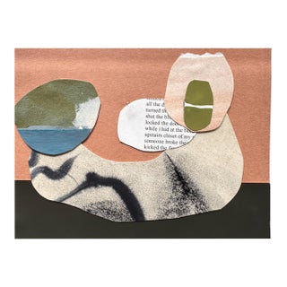 "New Directive 1" Original Mixed-Media Collage on Paper by Zac Woodiel For Sale