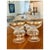 French Mid 20th Century French Champagne Coupes Blue Enamel Interior Gold Encrusted - Set of 8 For Sale - Image 3 of 6