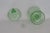 Art Deco Green Paneled Depression Glass Candy Dish Footed Jar With Pointed Lid 4844b For Sale - Image 3 of 14