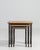 1970s Set Of Three Cast Iron Nesting Tables With Wooden Tops For Sale In Greensboro - Image 6 of 13