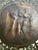 Vintage Egyptian Brass and Mixed Metals Plate of Three Musicians For Sale In Atlanta - Image 6 of 11