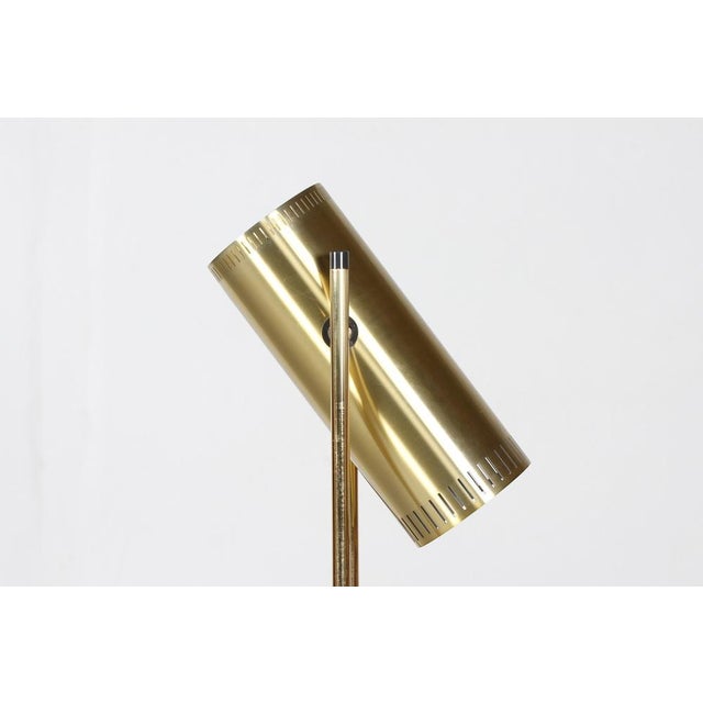 Fog & Mørup Vintage Danish Brass Thrombone Floor Lamp by Jo Hammerborg for Fog & Mørup, 1970s For Sale - Image 4 of 15