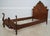 French Pair of Vintage Paint Decorated French Style Carved Twin Beds For Sale - Image 3 of 18