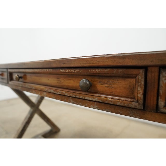 Hooker Furniture Melange Bennett X-Base Writing Desk For Sale - Image 10 of 17