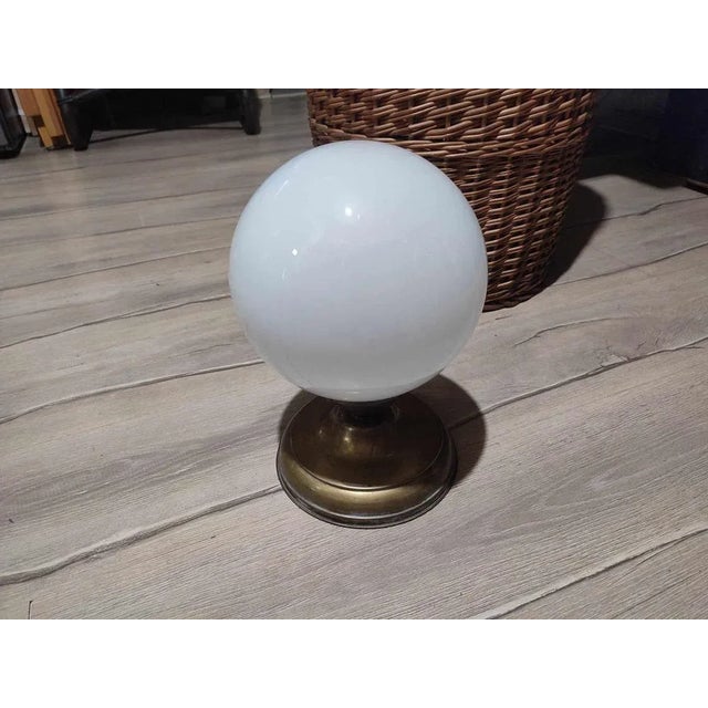 Art deco, brass ceiling lamp, dimensions: height 29 cm, diameter 19 cm. European Plug (up to 250V).The wiring of this item...