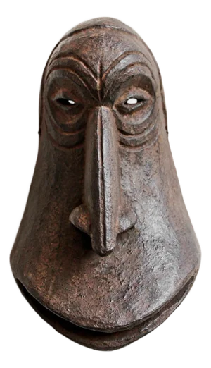 Vintage African Congo Hemba Tribal Mask / Sculptural Wall Object