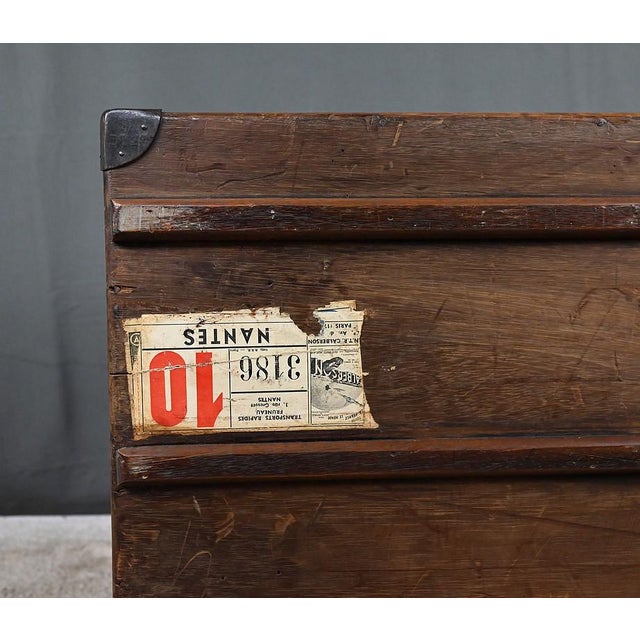 20th Century Mahogany Travel Trunk For Sale - Image 17 of 18
