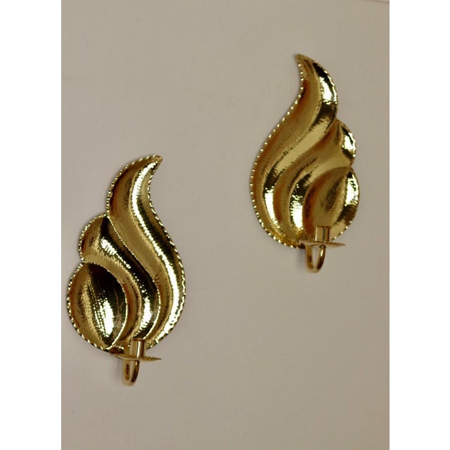 Mid-Century Modern Swedish Brass Sconces by L. Andersson Fågelmara, Set of 2 For Sale - Image 11 of 11