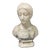 Early 20 Th Century Carved Stone Alabaster Bust of Beatrice Signed Prof. G. Besji Made in Italy For Sale