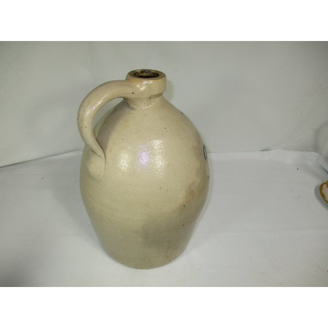 Antique Geddes Ny Floral Motif Stoneware Jug For Sale - Image 6 of 16