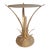 Contemporary Sculptural Aloe Plant Champagne Gold Accent Table For Sale