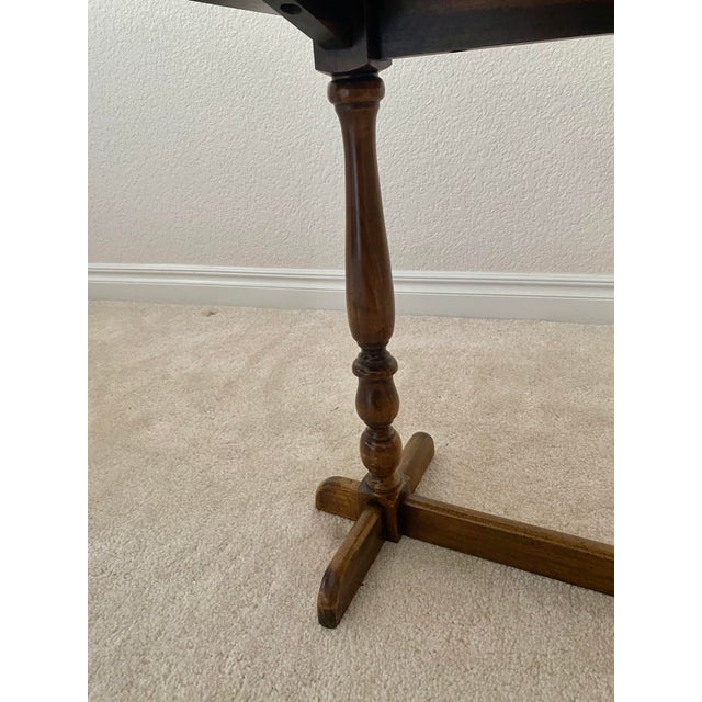 Vintage Drop-Leaf Accent Table From the Highly Collectible "Diplomat" Collection by the Brandt Furniture Excellent Condition For Sale - Image 11 of 13