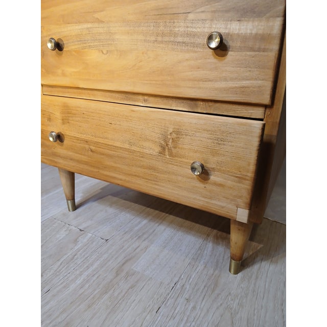 Vintage Mid-Century Modern Solid Birch "Roomates" Writing Desk by Baumritter (Ethan Allen) For Sale - Image 14 of 18