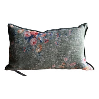 French Linen Lumbar – Pompadour Laurier 20 For Sale