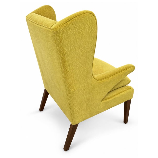 Lemon Wingback Accent Chair For Sale - Image 4 of 5