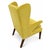 Lemon Wingback Accent Chair For Sale - Image 4 of 5