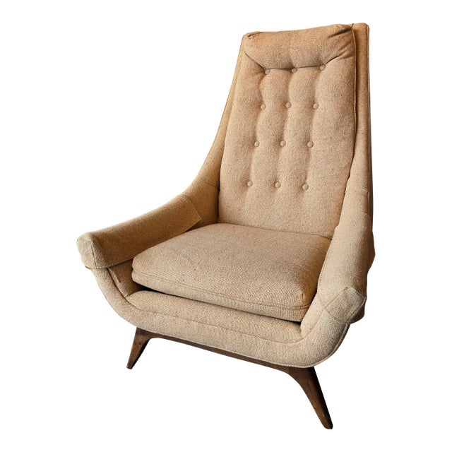 Adrian Pearsall Style Highback Chair MCM Vintage For Sale