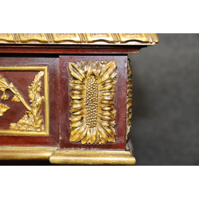 Exceptional 19th Century French Louis XVI Style Marble-Top Console Table With Ormolu Accents For Sale - Image 10 of 18