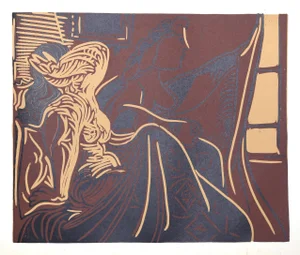 1980s "Deux Femmes pres de la Fenetre" (21) Linocuts After Pablo Picasso