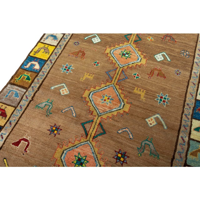 1990s Vintage Hand-Knotted Gabbeh Rug, 1990s For Sale - Image 5 of 10