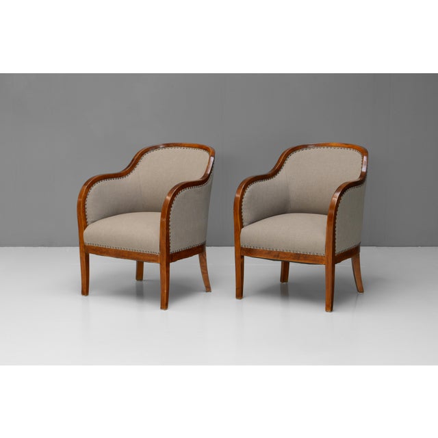 Vintage Swedish Armchairs, 1930s, Set of 2 For Sale - Image 3 of 11