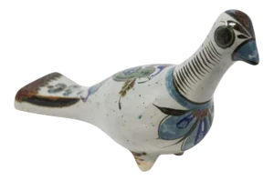 Mexican Tonala Hand Painted Colorful Pottery Dove