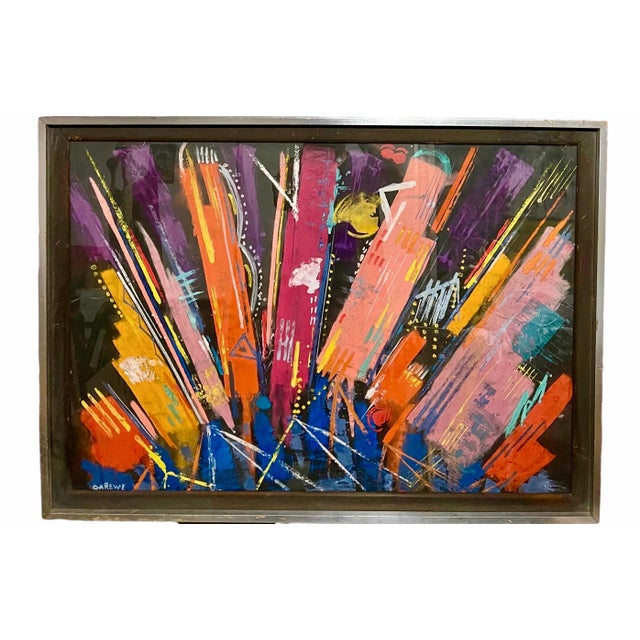 Framed 33 X 45.5 image is 29 X 41.5 Hand signed lower left Signed and titled verso Sylvia Carewe (1906-1981) was an...