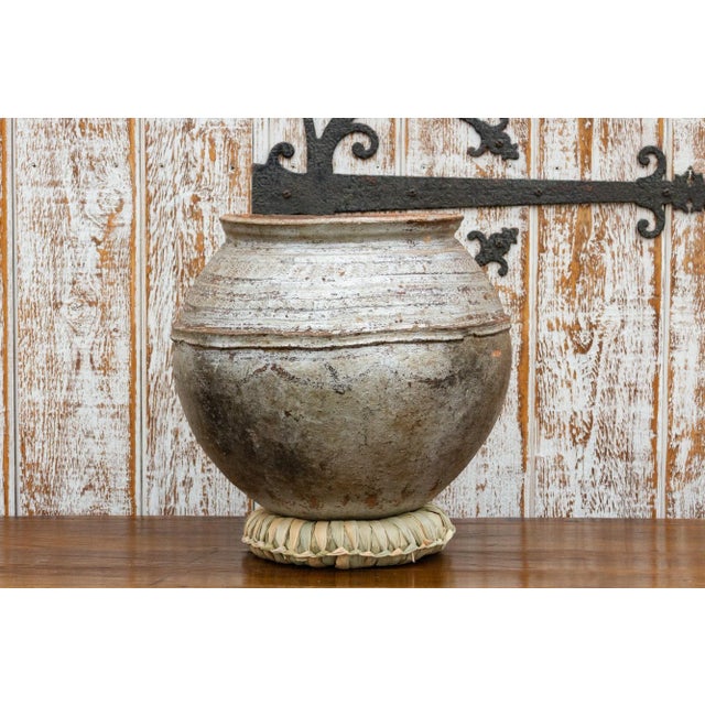 Kenga Silver African Carved Vessel For Sale - Image 9 of 9