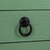 Early 21st Century Heaven Scalloped Low Drawer Accent Table in Sage Green For Sale - Image 5 of 10