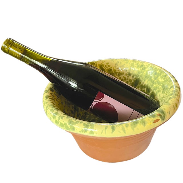 Handcrafted in Puglia, Italy, this striking terracotta bowl, known as a Passata Bowl, embodies the joyful, sun-drenched...
