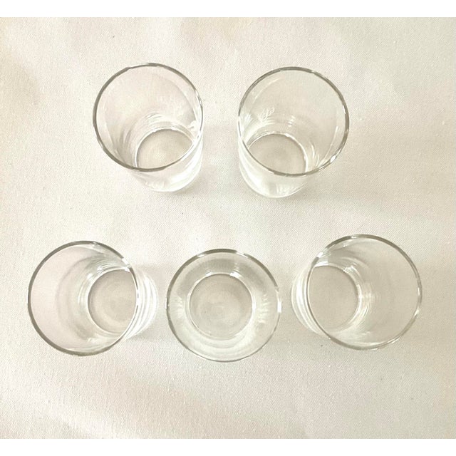 Vintage Mid-Century Modern Etched Gazelle Highball Glasses- Set of 5 For Sale - Image 12 of 13