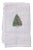 Christmas Tree Embroidered Terry Guest Towel For Sale