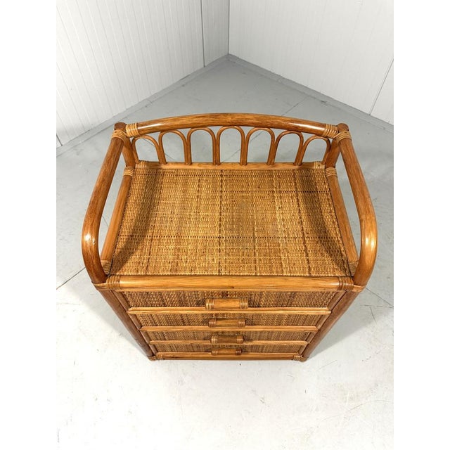 Rattan Chest of Drawers, 1980s For Sale - Image 9 of 14