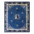 Floral Antique Late 19th Century Scenic Medallion Blue Field Chinese Peking Rug For Sale