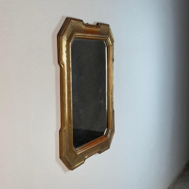 A highly decorative and atmospheric large tray mirror dating to the late 19th century, crafted in Italy and conceived as a...