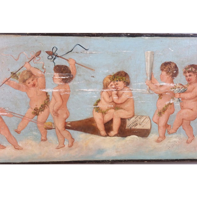 Cherubs, 1890s-1910s, Oil on Canvas For Sale - Image 5 of 14