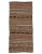 Vintage Striped Wool Turkish Kilim Rug-5′ × 10′6″ For Sale