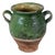 French 19th Century Green-Glaze Confit Pot For Sale