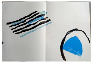 Pierre Tal-Coat, Abstraction 2 Diptych for DLM, 1965, Lithograph