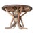 Antique Hardwood Rustic Hardwood Wagon Wheel Center Table For Sale