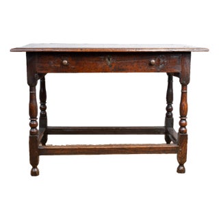19th Century Oak Side Table For Sale
