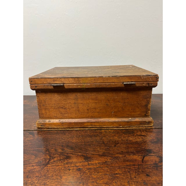 Brown Antique English Box For Sale - Image 8 of 8