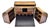 Antique Georgian Burl Walnut Double-Cylinder Campaign Desk & Stationary Box For Sale