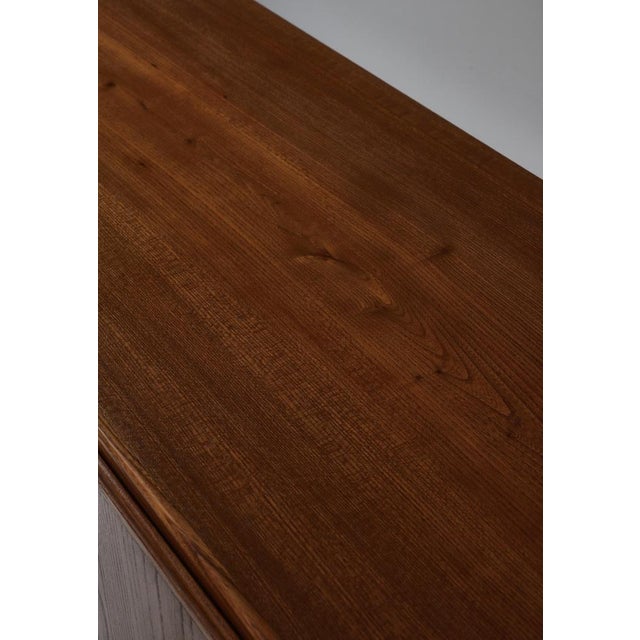 Danish Modern Cabinet in Elm and Pinewood attributed to Børge Mogensen for FDB, 1940s, Set of 2 For Sale - Image 16 of 18