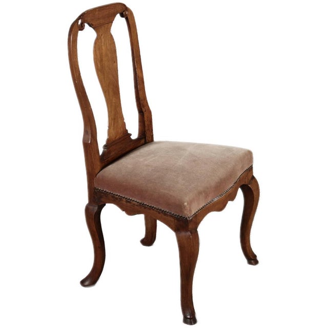 Antique Baroque Chairs in Walnut, 1800, Set of 2 For Sale - Image 6 of 18