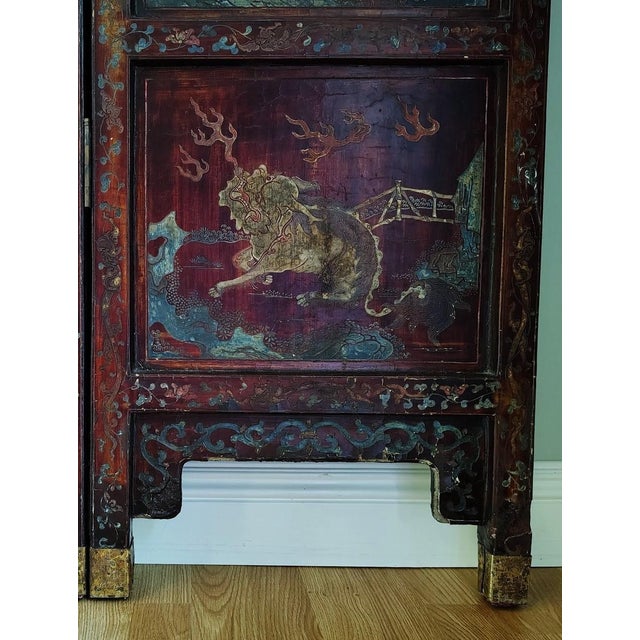 Antique Chinese Coromandel Screen For Sale - Image 16 of 18